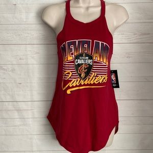 Cleveland Cavaliers NBA Size M Ladies Red Tank Top Mesh Back